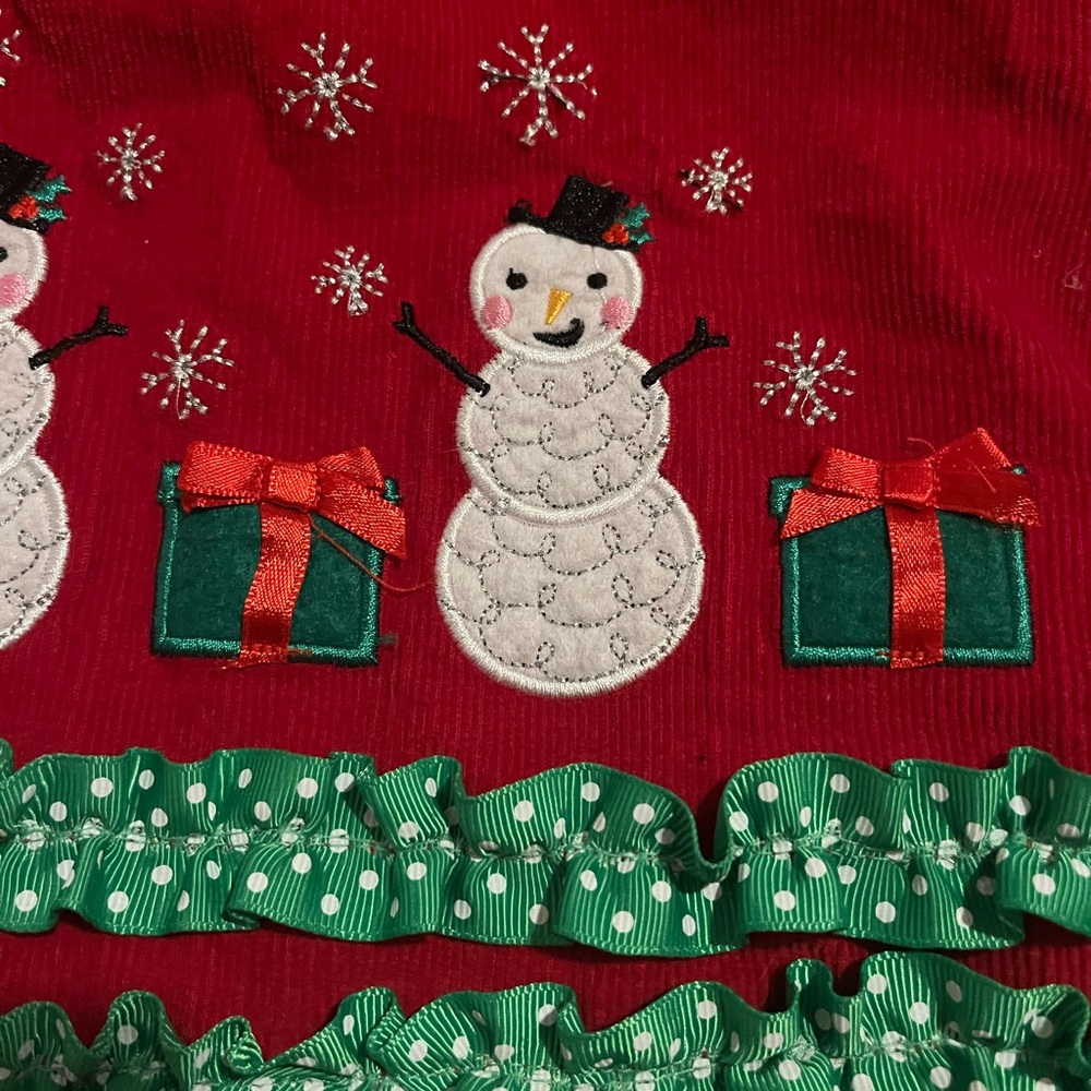 Corduroy Christmas 2 Piece Dress 3T - Picture 2 of 6